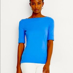 Ralph Lauren Deep Blue Cotton Blouse